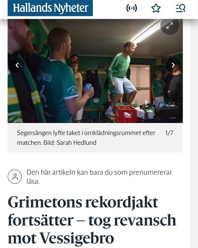 Vinst mot Vessigebro