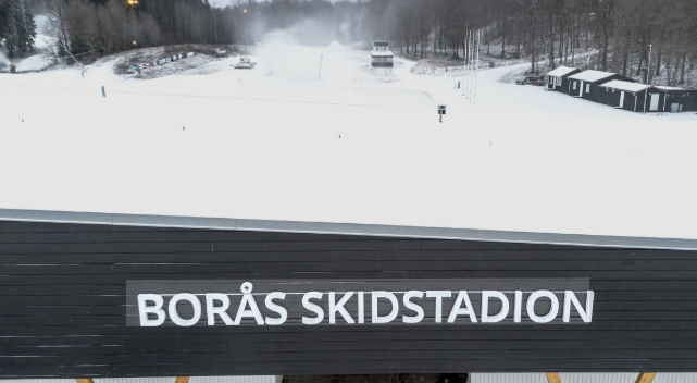 Skidtillfälle på Borås Skidstadion lördag 31 januari